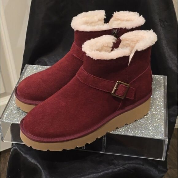 Koolaburra By Ugg Kelissa Mini Ankle Boots- Windsor Wine - Picture 7 of 10
